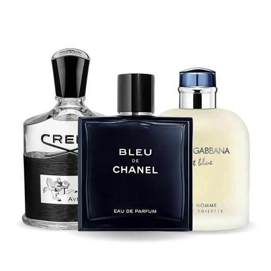 Sada 3 parfémů | Bleu de Chanel, Creed Aventus, Light Blue Dolce Gabbana 100 ml